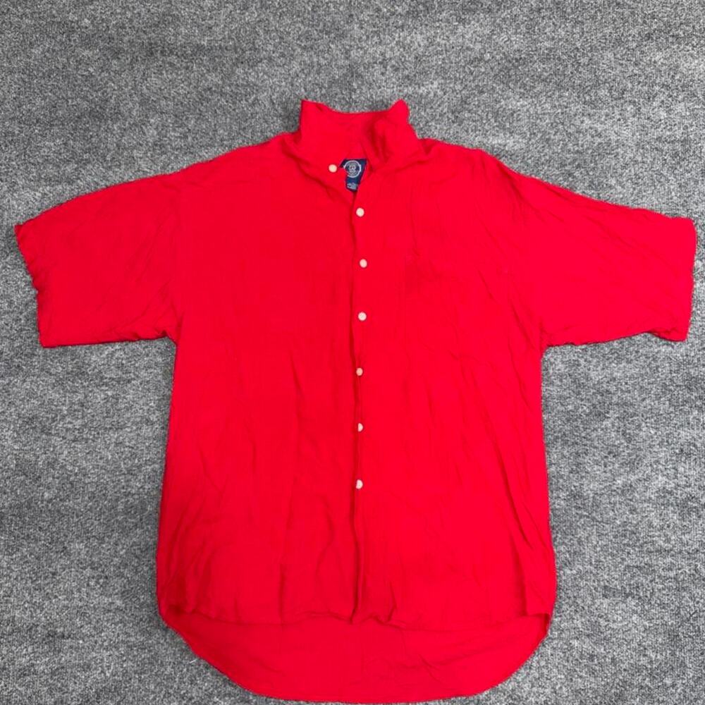 Gap red lightweight button up shirt